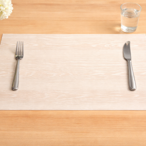 Wood Grain Vinyl Placemat Birch