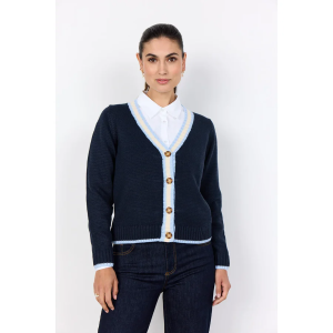 Soya Concept REMONE STRIPE 39 Cardigan (Navy)