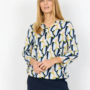 Soya Concept FELICITY AOP 534 Blouse (Light blue)