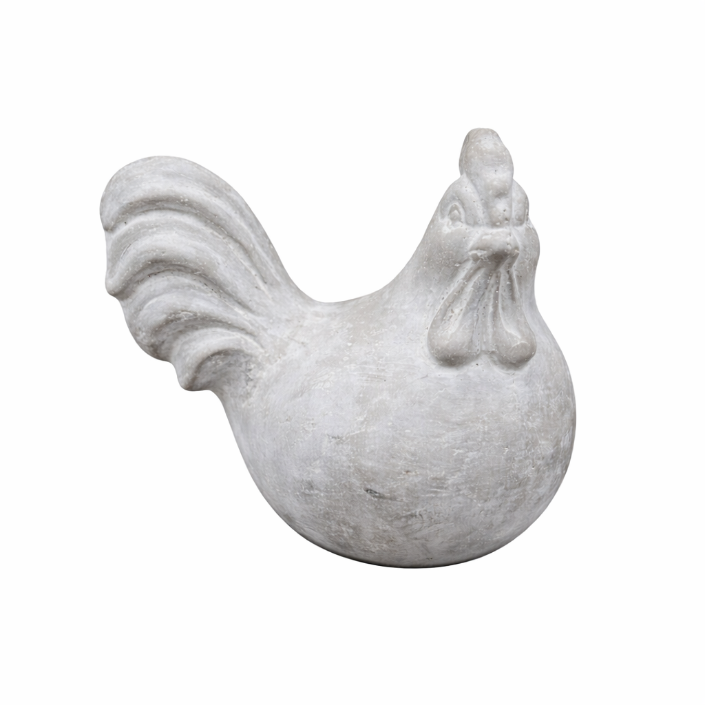 Deko Rooster Sitting Garden Statue