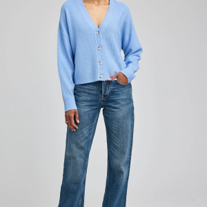 Gentle Fawn Joyce V Neck Cardigan (Sky Blue)