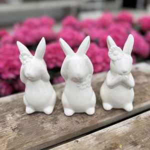 See No, Hear No, Speak No Rabbit Figurine (three styles available)