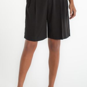Liverpool High Rise Bermuda Trouser Short (Black)