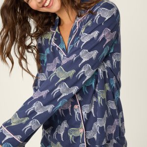 P.J Salvage Whimsy Technicolor Safari PJ Set (Deep Sea)