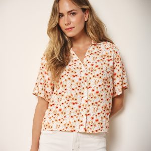 EsQualo Blouse Short (Poppy)