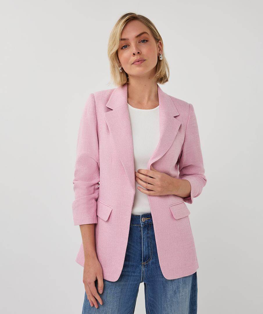 EsQualo Blazer Linen Look (Rose)