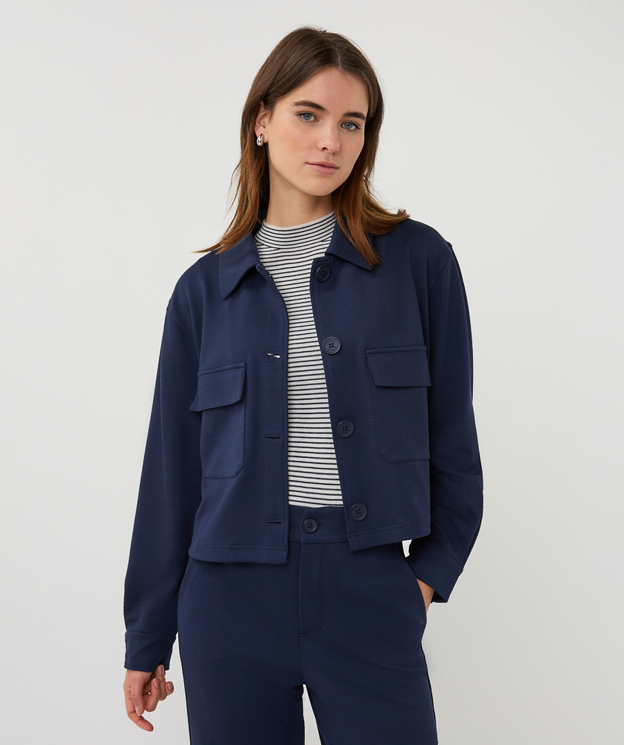 EsQualo Jacket Structured (Navy)