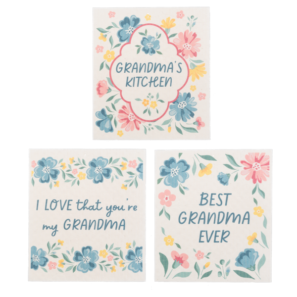 Grandma Reusable Dish Cloth (three styles available)