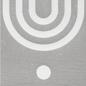 Large Arc Grey Sponge Cloth Mat