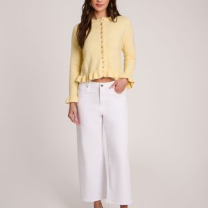 Yoga Jeans Lily Wide High Rise Jean (White Lotus)