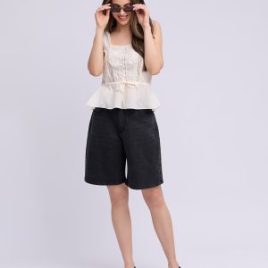 Yoga Jeans Lily Wide Jorts Classic Rise 10″ (Seren)