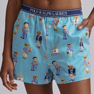 Polo Ralph Lauren Sleep Boxer All Over Bear (Aqua Mist)