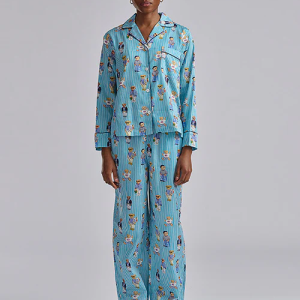 Polo Ralph Lauren Madison PJ Set All Over Bear TW (Aqua Mist)