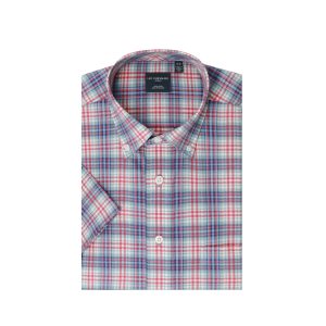Leo Chevalier Button Down SS Non Iron Shirt (Red)