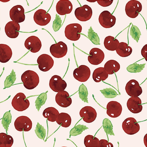Fresh Cherries Printed Napkin