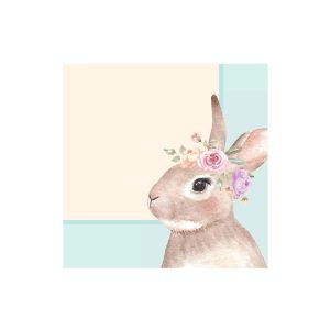 Bunny Border Printed Napkin