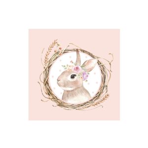 Bunny Frame Printed Napkin