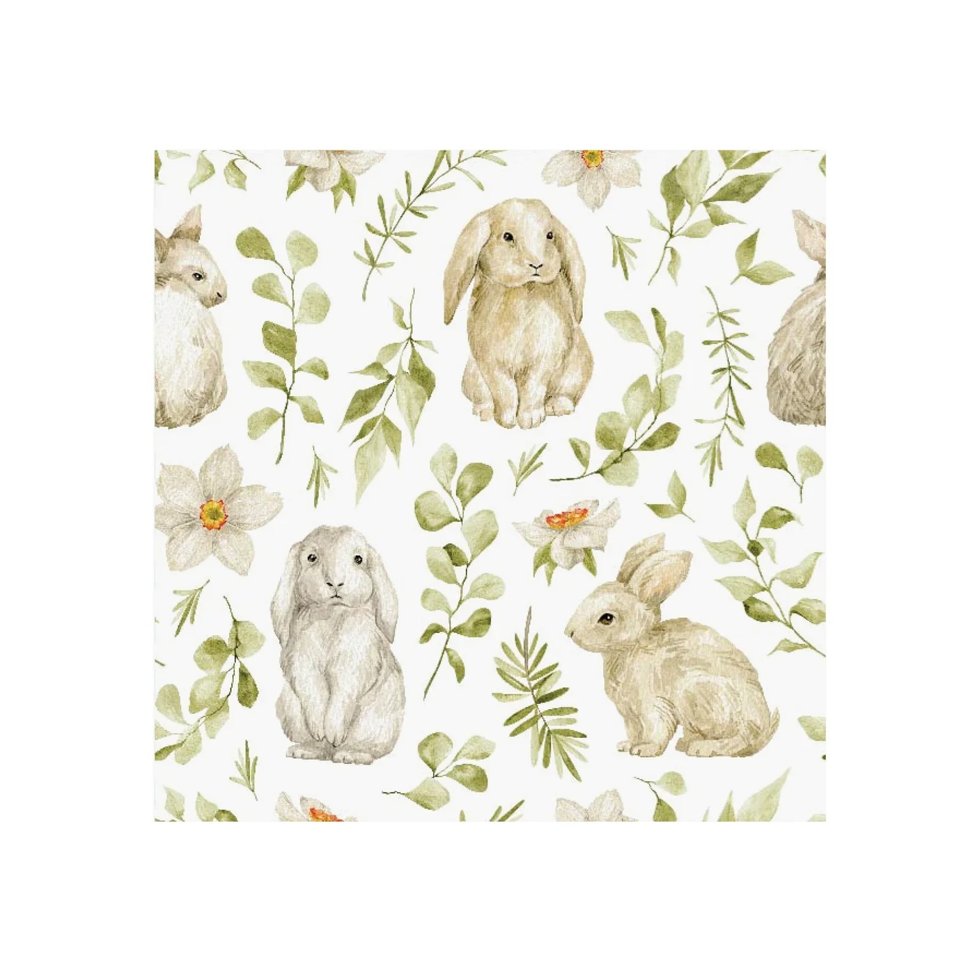 Bunny Repeating Printed Napkin