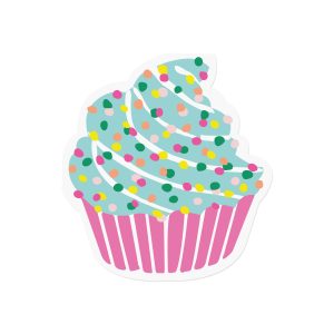 Cupcake Shaped Printed Napkin