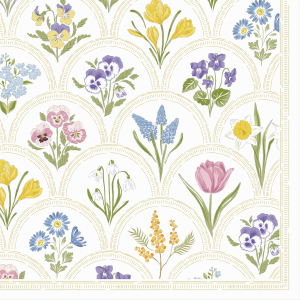 Mixed Spring Floral Printed Napkin