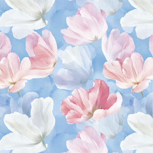 Soft Pink Floral Printed Napkin