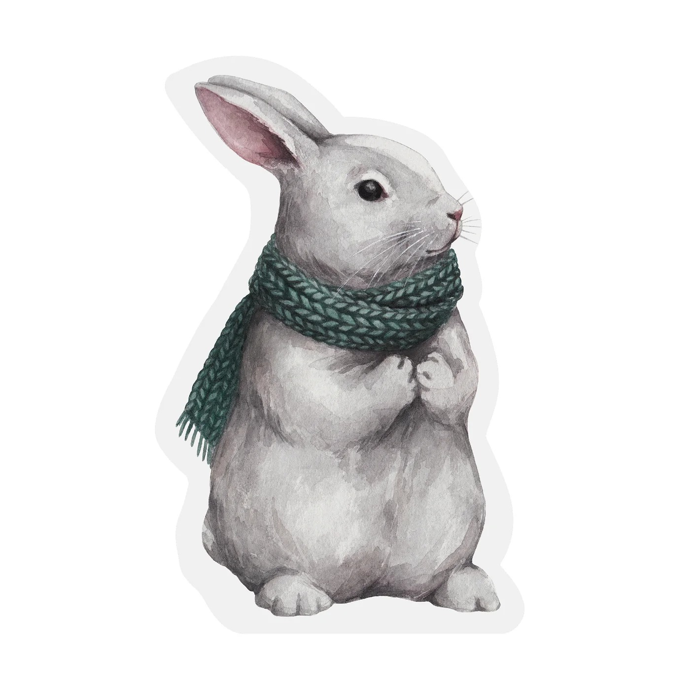Bunny with Scarf Printed Napkin
