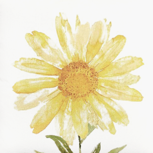 Yellow Daisy Printed Napkin