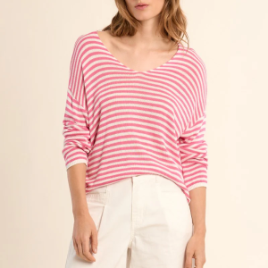 Molly Bracken Striped Knit Sweater (two colours available)