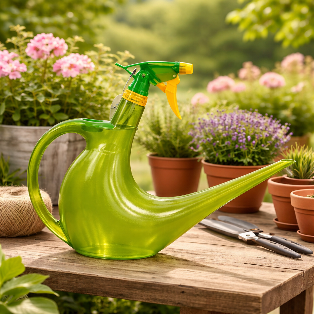 Green Sprayer / Watering Can Combo