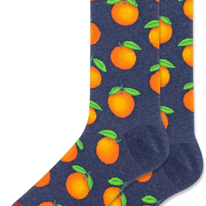Hot Sox - Men's Orange Crew Socks