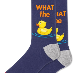 Hot Sox - Men's What the Duck Crew Socks