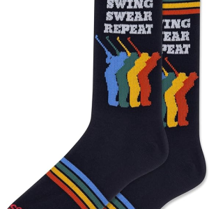 Hot Sox - Men's Swing, Swear, Repeat Crew Socks