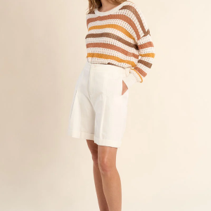Molly Bracken Tailored Cotton Shorts