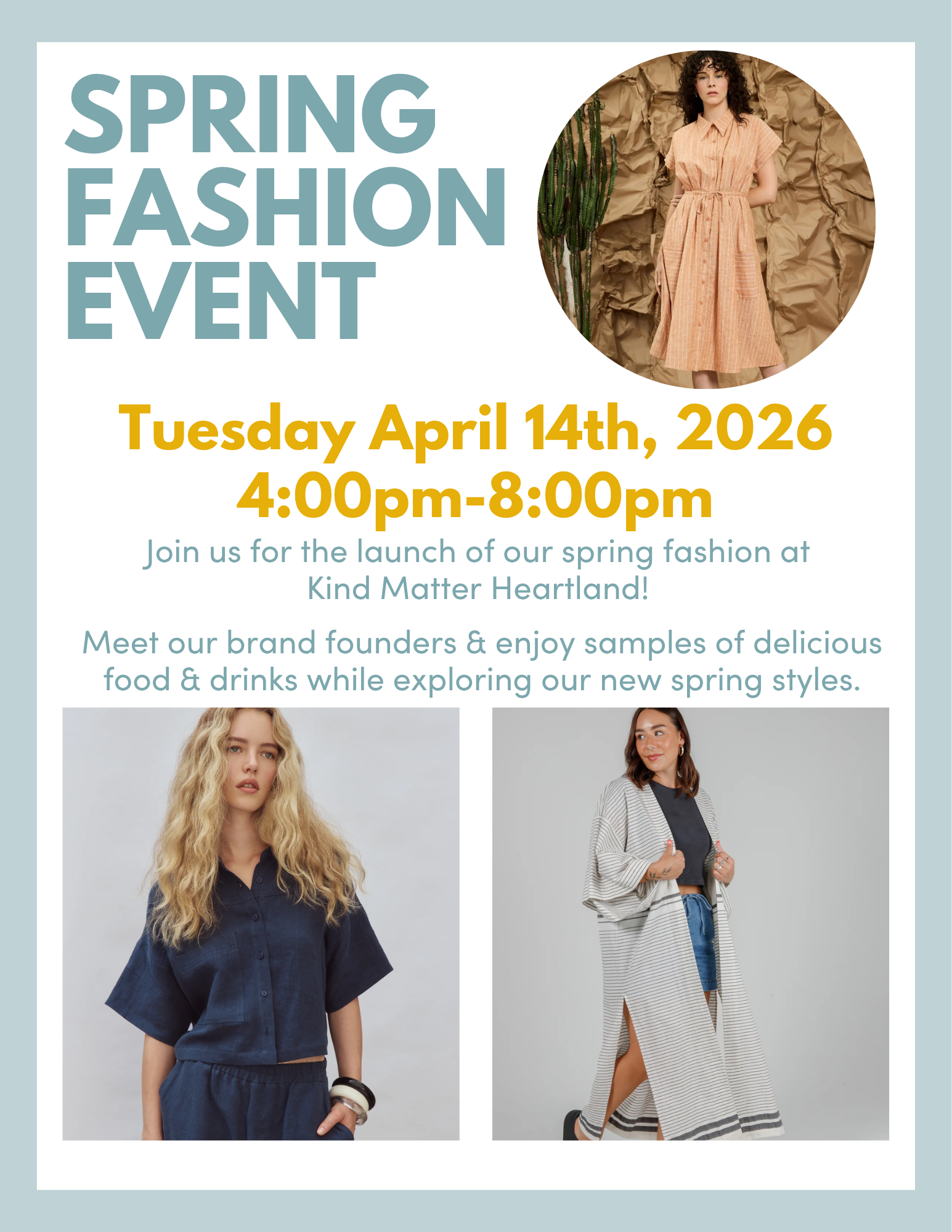 Spring Fashion Event at Kind Matter Heartland
