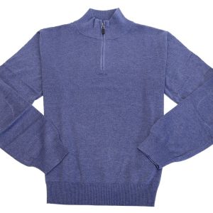 Viyella Long Sleeve 1/4 zip Mock Neck Sweater