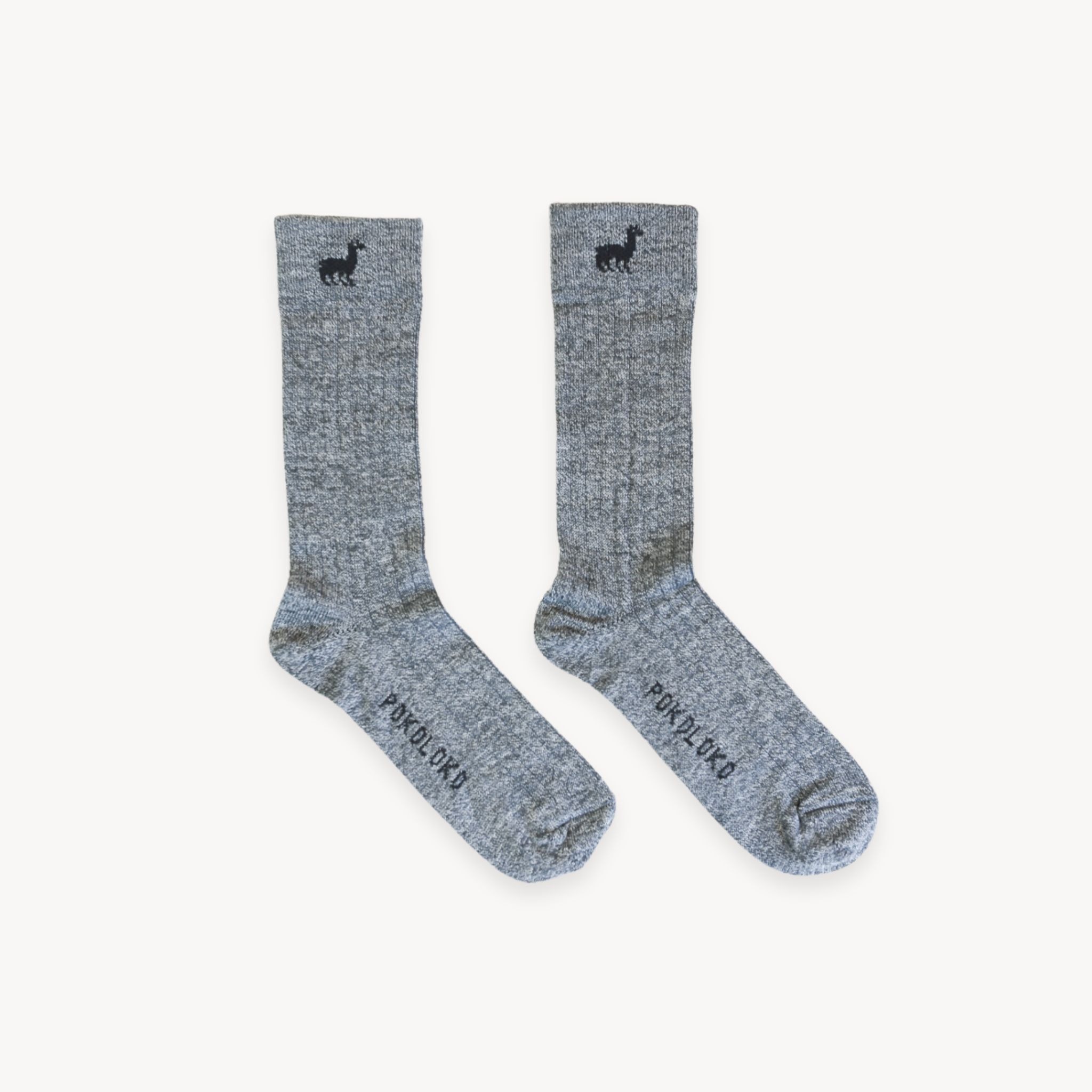 Pokoloko Alpaca Socks - Everyday - Granite