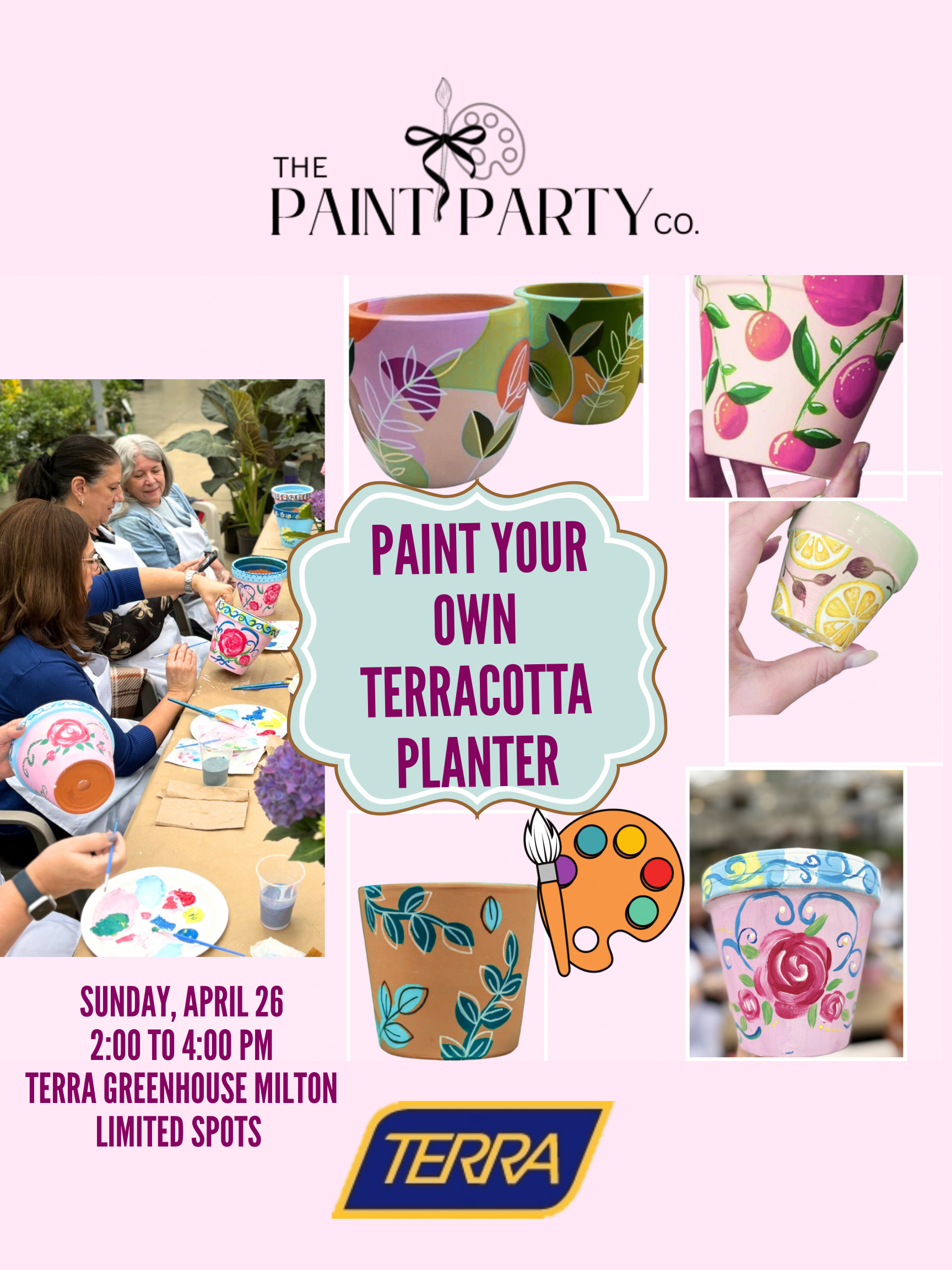 Paint Your Own Terracotta Planter at TERRA Milton