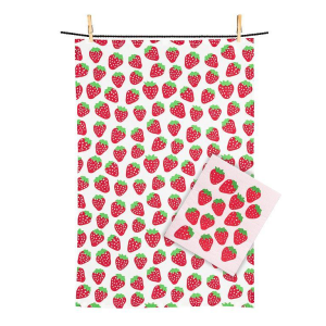 Strawberry Towel + Cloth Set