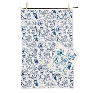 Cat Towel + Cloth Set