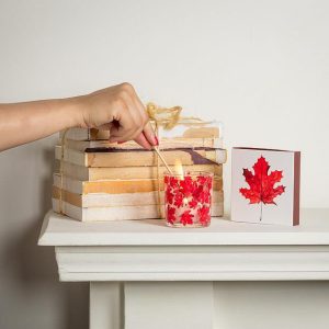 Maple Leaf Votive