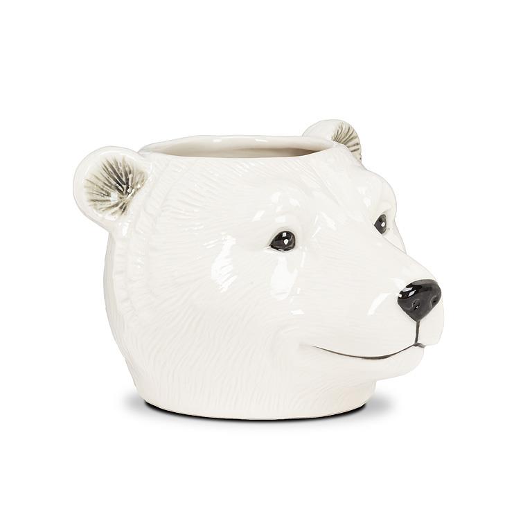 Polar Bear Planter-3.5"H