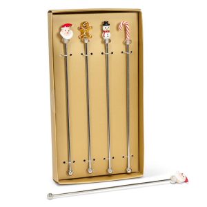 *S/4 Holiday Icon Swizzle Sticks-8"L