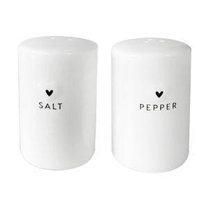 With Love Salt & Pepper Black Set