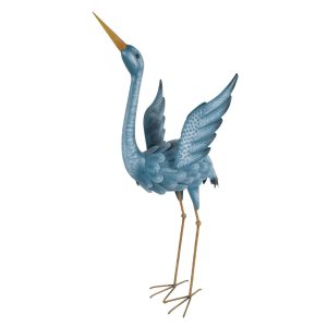 Blue Crane Garden Stake