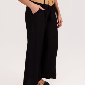 Angela Mara Pull on Belted 2 Pocket Pant