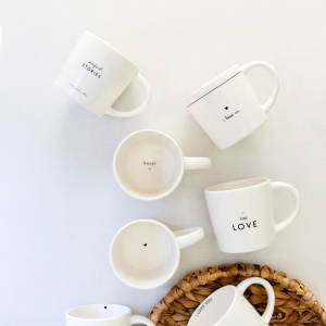 Pure Love Heart Love Mug Black