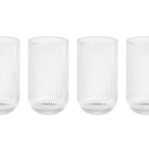 Empire Glass Tumbler Set Of 4 Large Clear