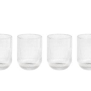 Empire Glass Tumbler Set Of 4 Small Clear