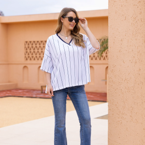 Orange Fashion Varsity Shirt