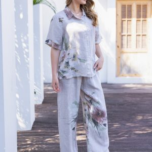 Orange Fashion Flora's Graceful Top